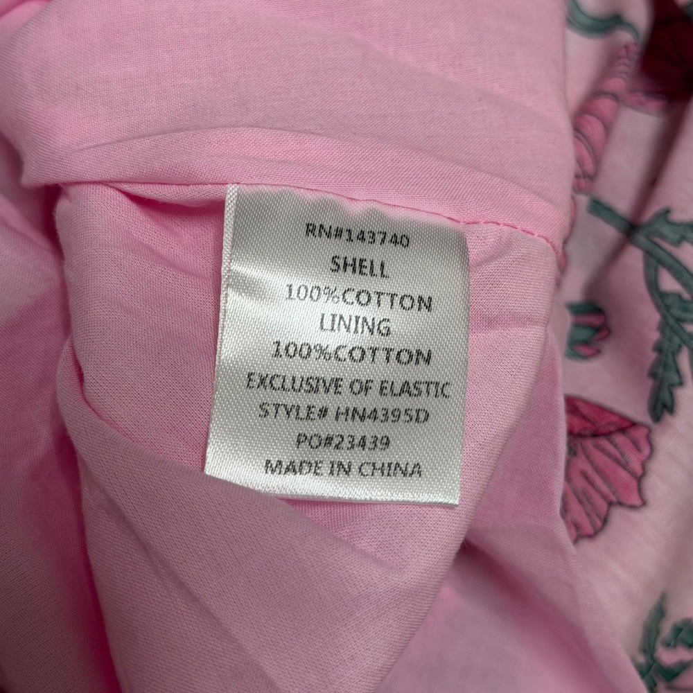 NWT Hyacinth House Pink Amaryllis Floral Cisco Maxi Dress Poppy Pink Women's XL - Picture 9 of 9